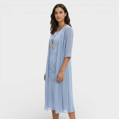 Vestido Midi Dos Piezas Elegante