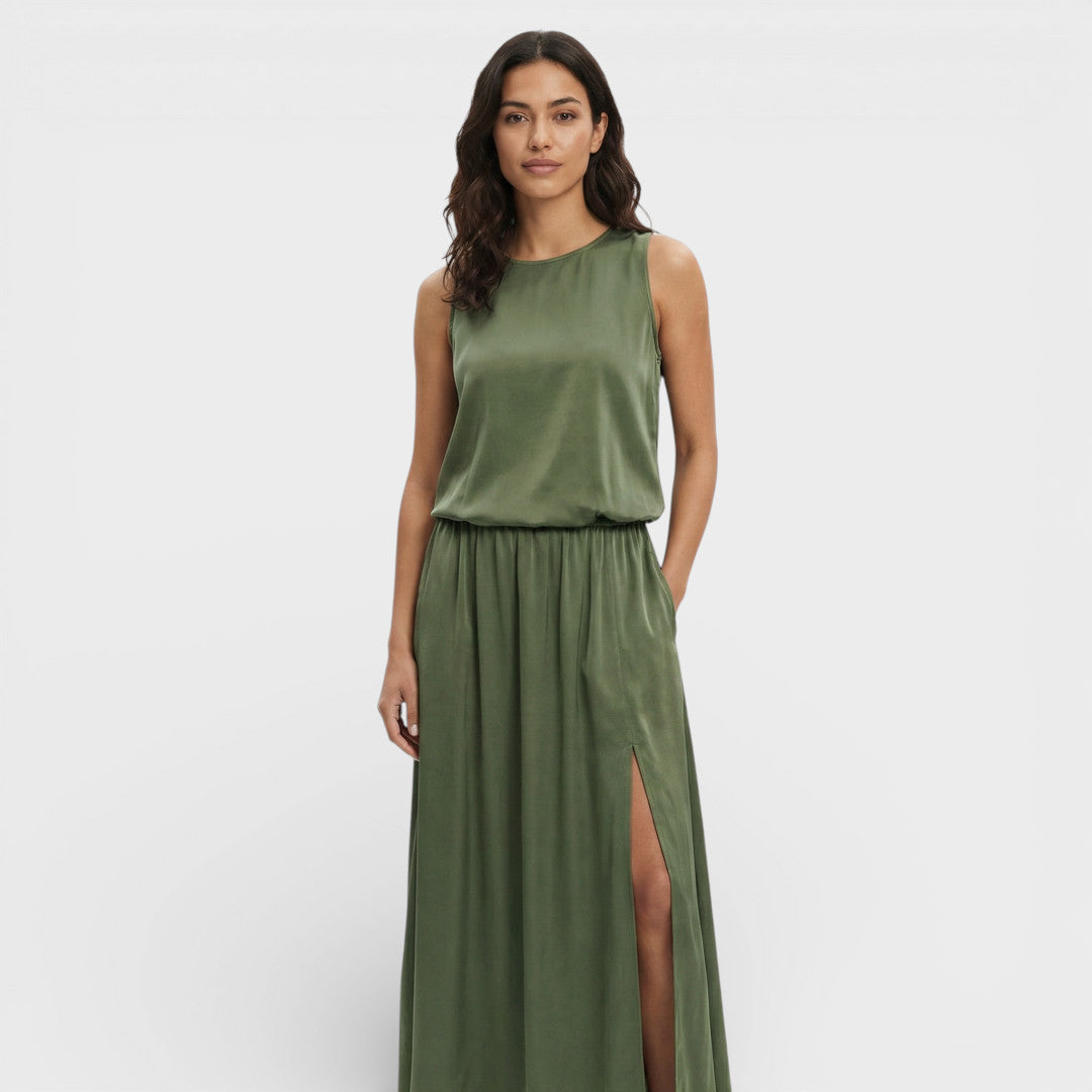 Vestido Largo Mujer Sin Mangas