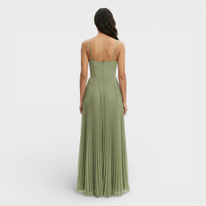 Vestido Midi Plisado Invitada