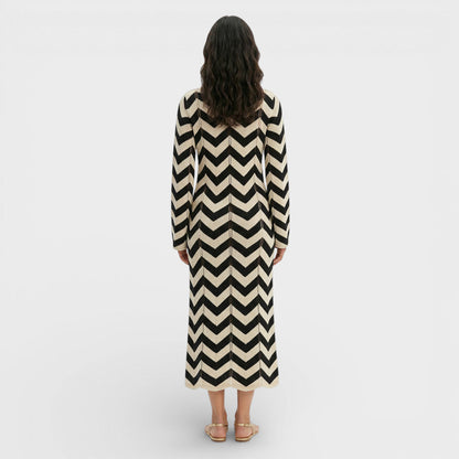 Vestido De Punto Elegante Mujer
