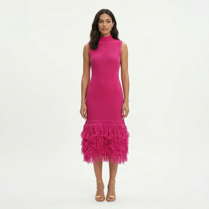 Vestido Midi Fiesta Sin Mangas