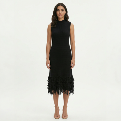 Vestido Midi Fiesta Sin Mangas