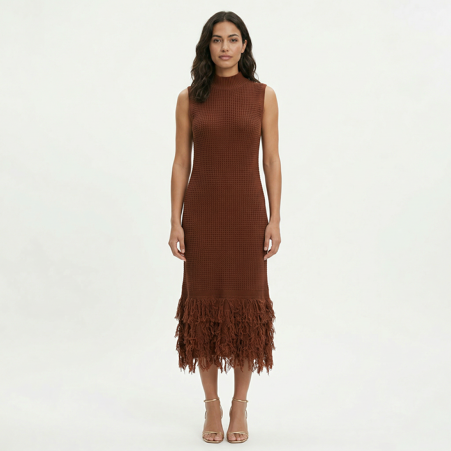 Vestido Midi Fiesta Sin Mangas