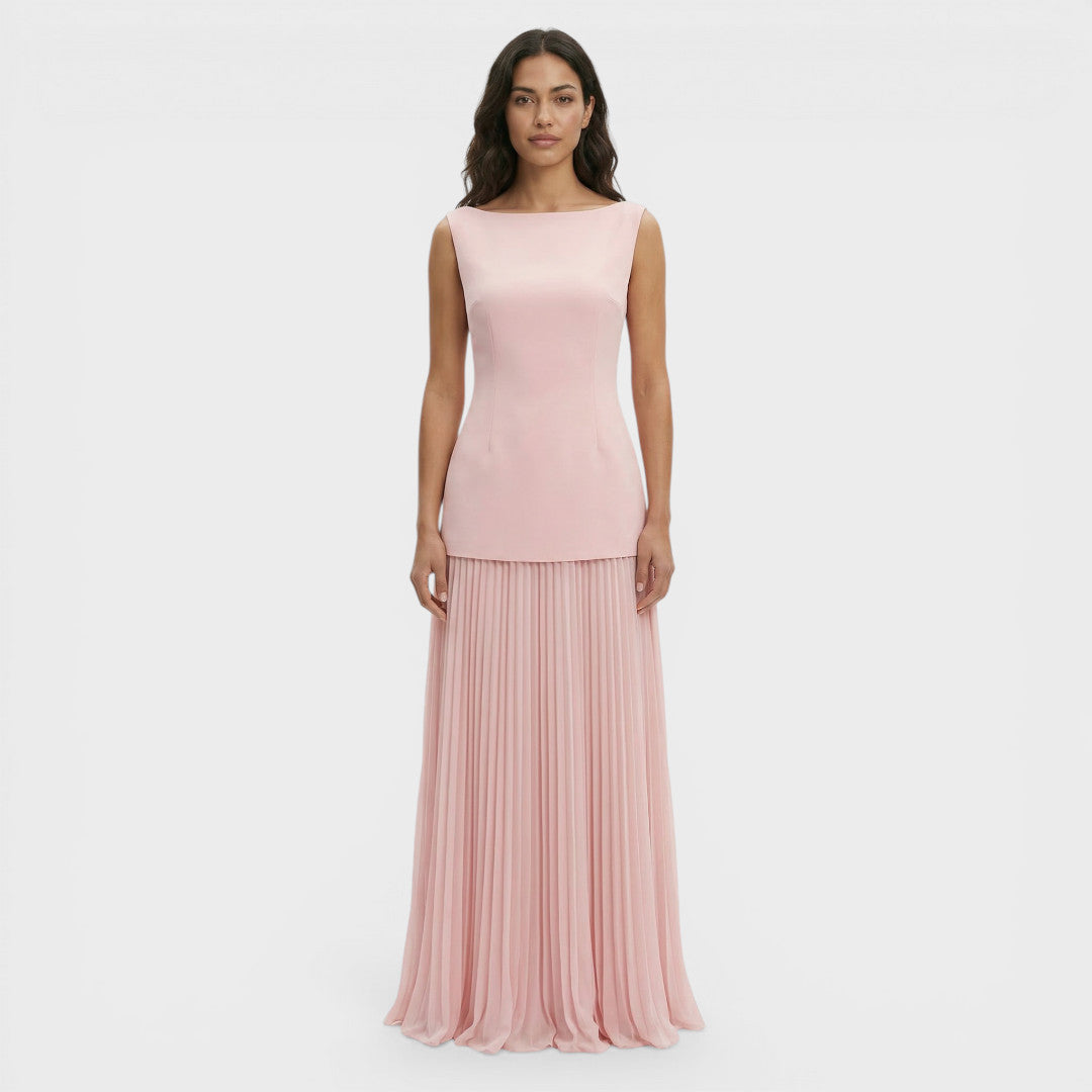 Conjunto Dos Piezas Vestido Plisado