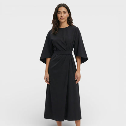 Vestido Elegante Mangas Farol
