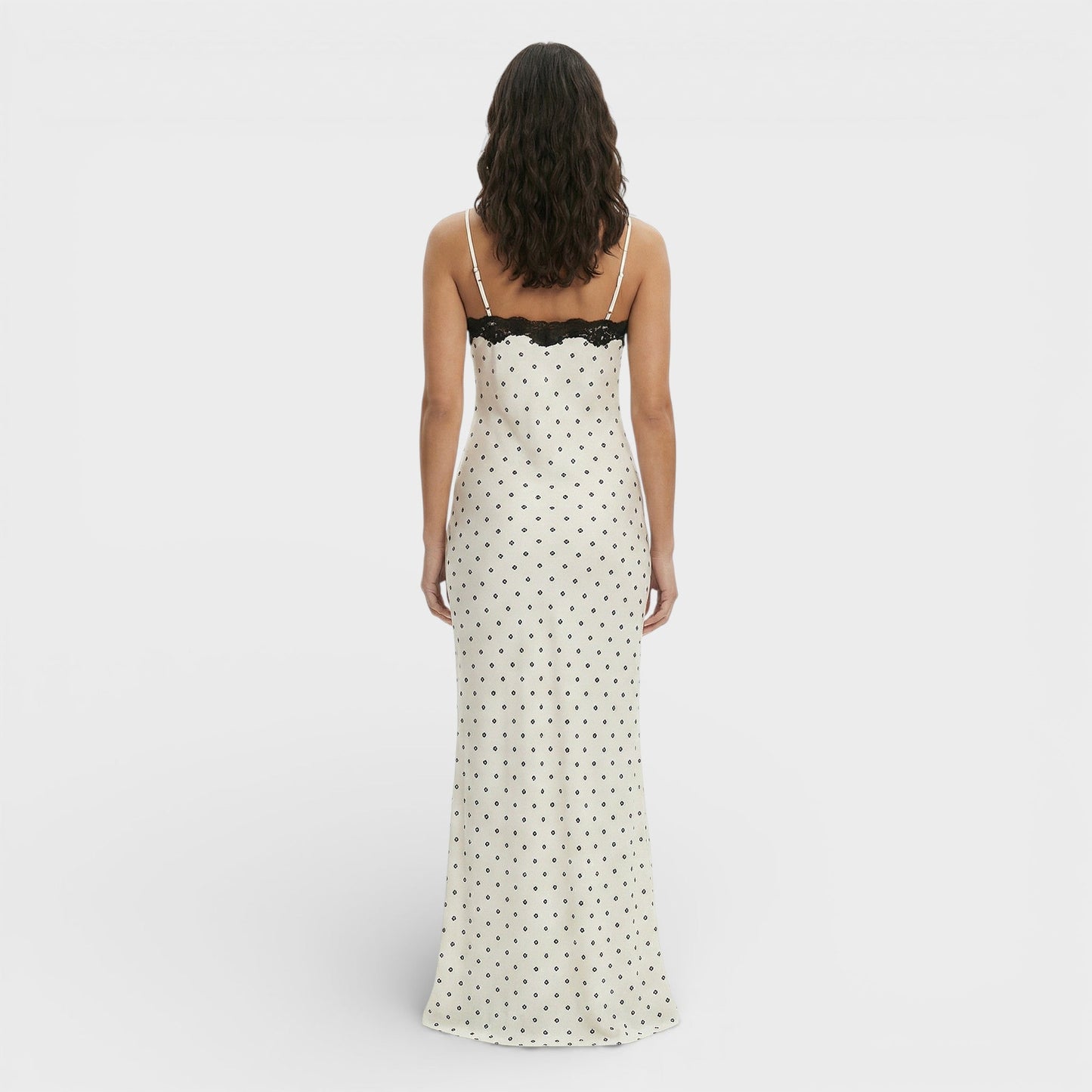 Vestido Largo Encaje Espalda Abierta