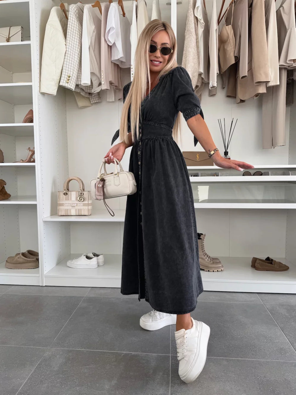 Marit | Vestido de Denim Radiante