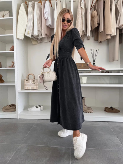 Marit | Vestido de Denim Radiante