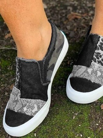 Como - Zapatillas Patchwork Comode