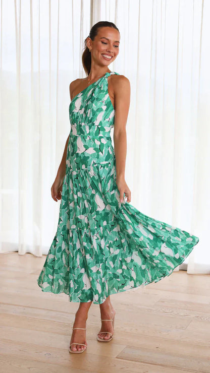 Eliza - Vestido Midi de Un Hombro