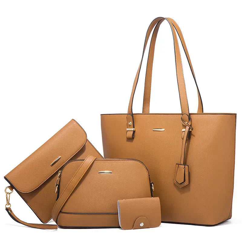 Ashby | Conjunto de bolso de mano y bandolera de cuero versátil de 3 piezas