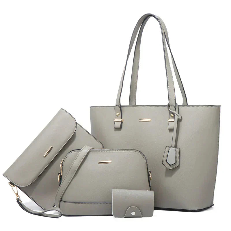 Ashby | Conjunto de bolso de mano y bandolera de cuero versátil de 3 piezas