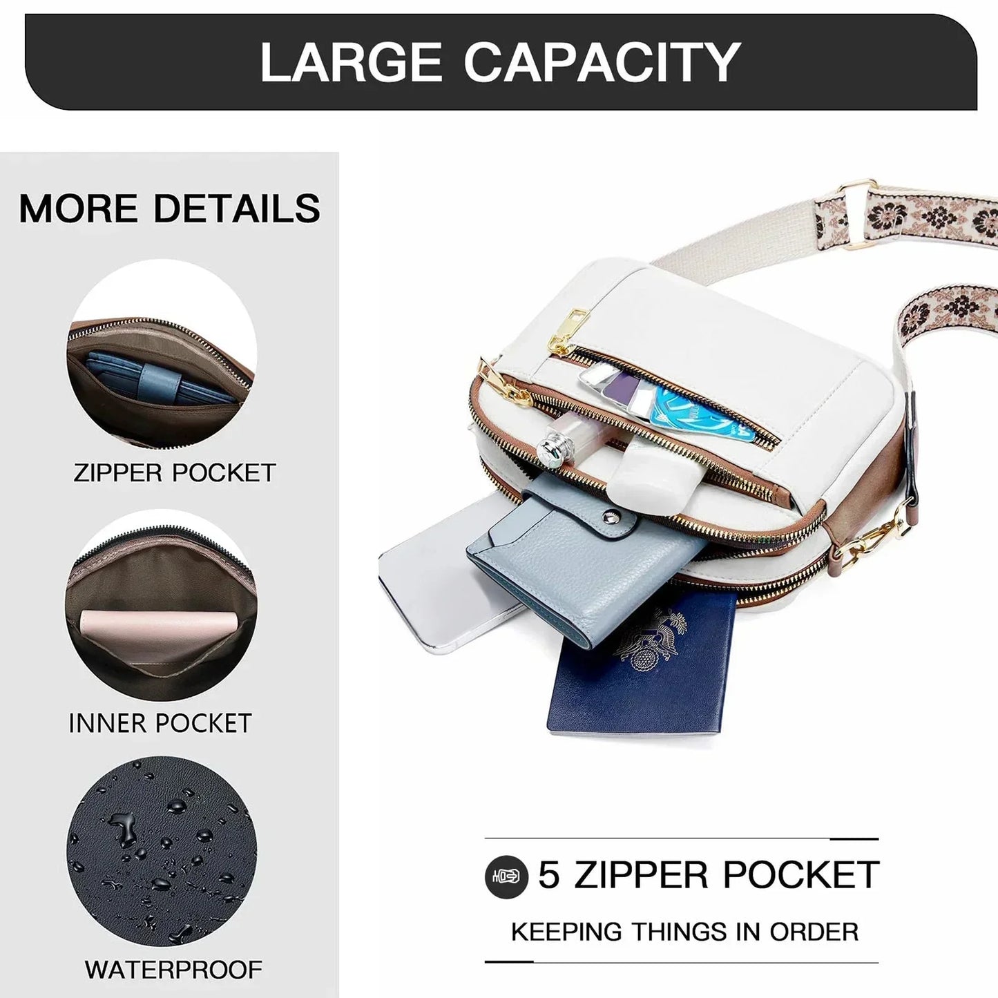 Fifer | Bolso Cruzado con Correa Colorida Ajustable