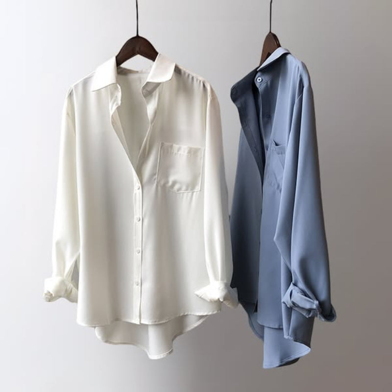 Riley – Blusa de Seda con Elegancia Fluida