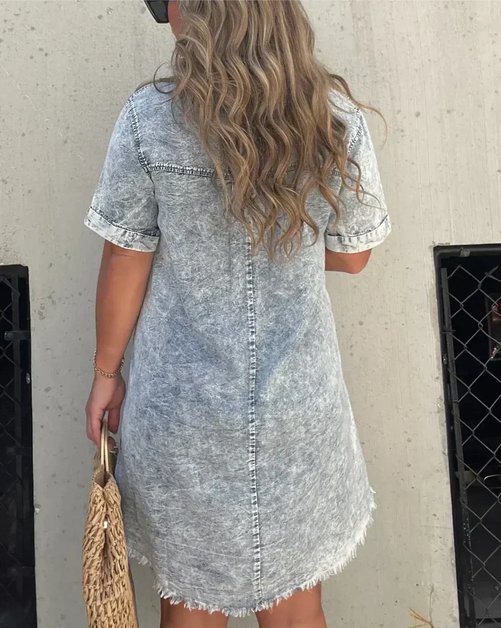Vera - Vestido Camisero de Denim