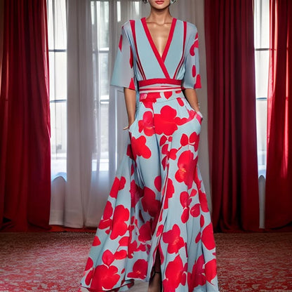 Ruby - Vestido Elegante con Patrón Floral