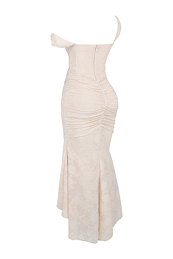 Dove - Vestido Maxi de Encaje Elegante y Ajustado