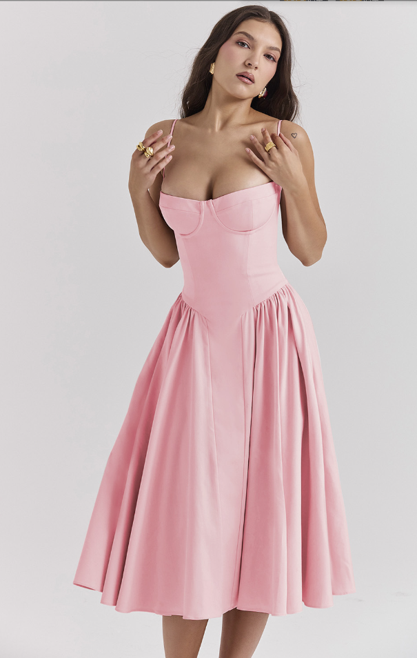 Elara | Vestido de Verano Corsé Elegante