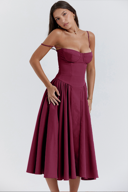 Elara | Vestido de Verano Corsé Elegante