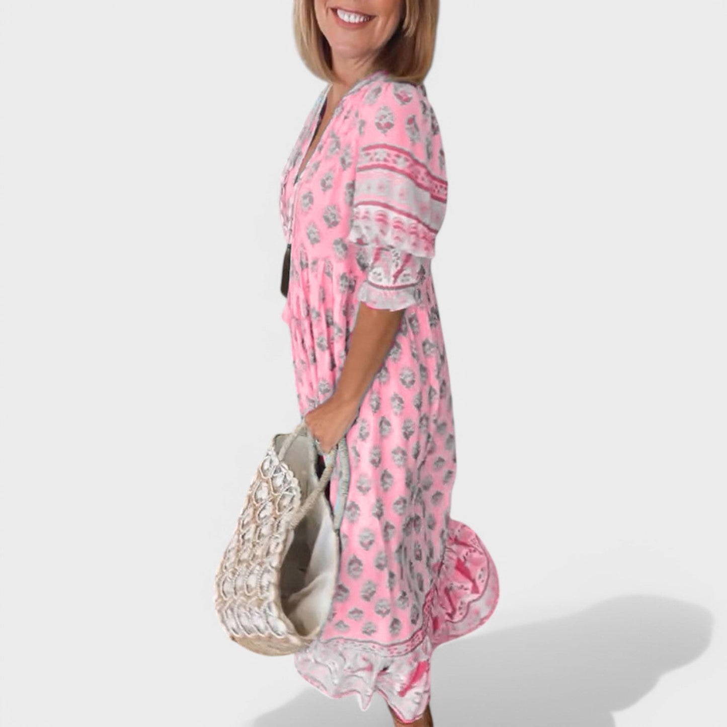 Marlena | Vestido con Escote en V y Silueta en A