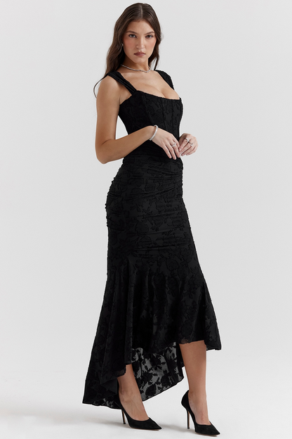 Dove - Vestido Maxi de Encaje Elegante y Ajustado