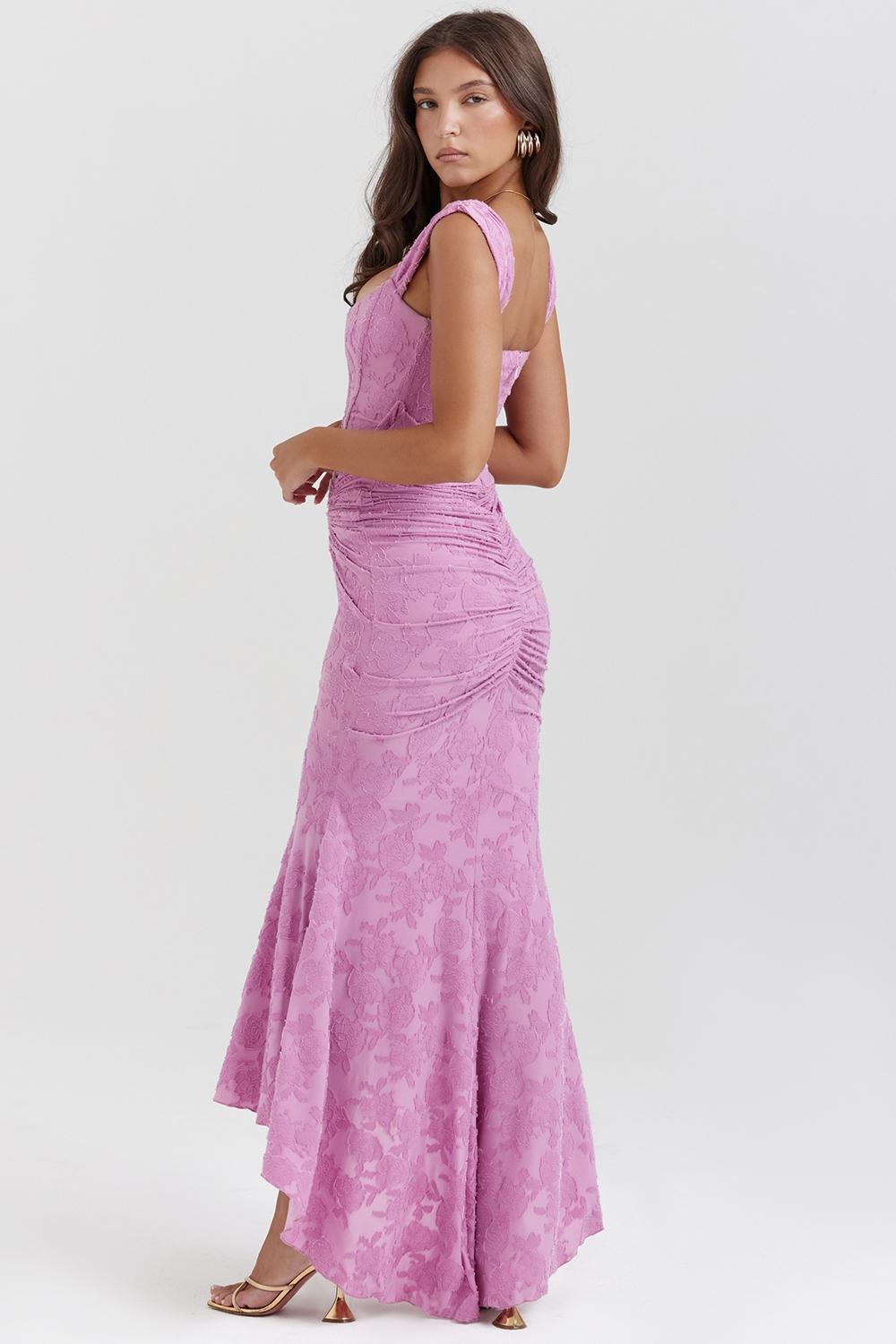 Dove - Vestido Maxi de Encaje Elegante y Ajustado