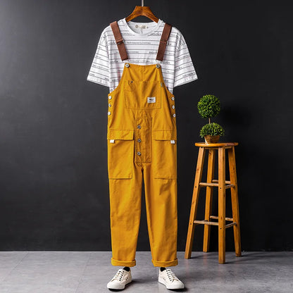 Wrenna | Pantalón Salopette de Algodón Premium