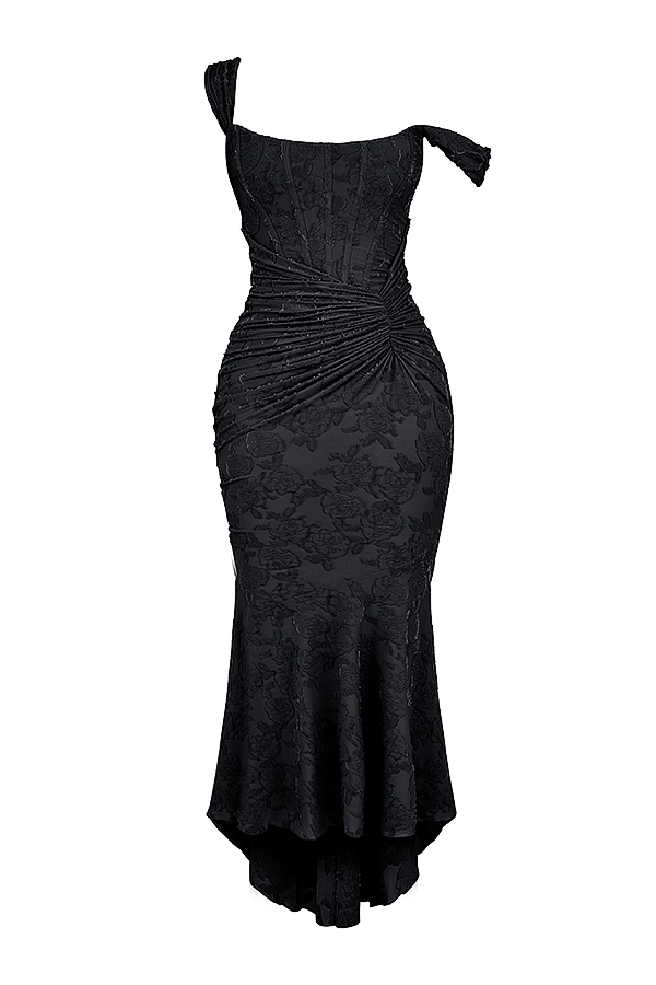 Dove - Vestido Maxi de Encaje Elegante y Ajustado