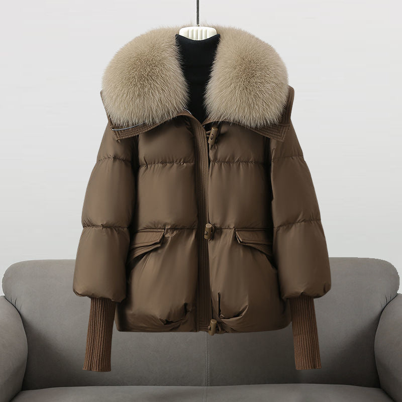 Aurora™ | Chaqueta Glam en Pluma Real