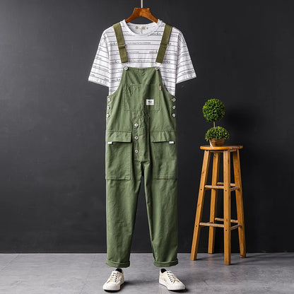Wrenna | Pantalón Salopette de Algodón Premium