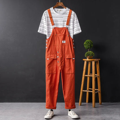 Wrenna | Pantalón Salopette de Algodón Premium