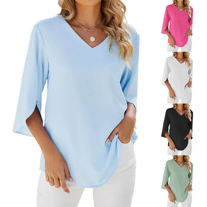 CARA - Blusa de cuello en V