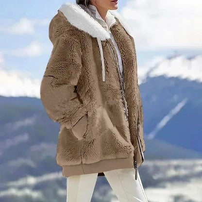 Alexa | Chaqueta de Invierno con Capucha y Cremallera