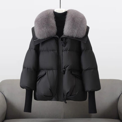 Aurora™ | Chaqueta Glam en Pluma Real