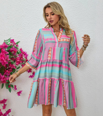 Aurora | Vestido de Playa A-Línea con Escote en V (Casi agotado)