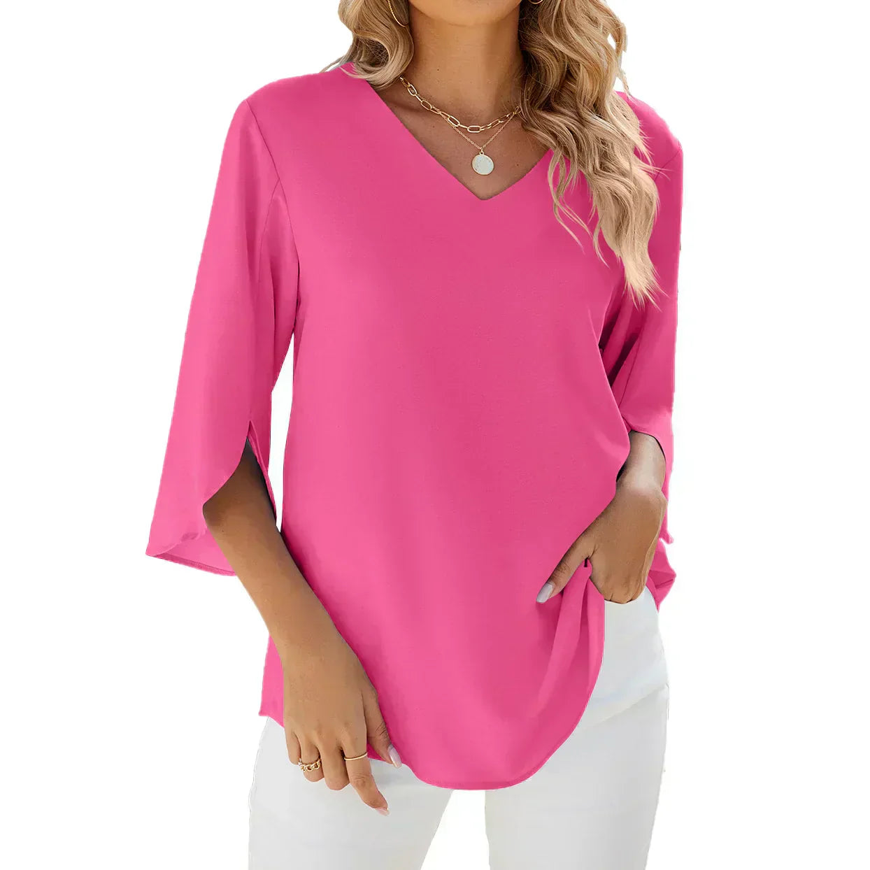 CARA - Blusa de cuello en V
