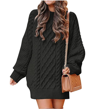 Chloé – Vestido de Suéter Trenzado