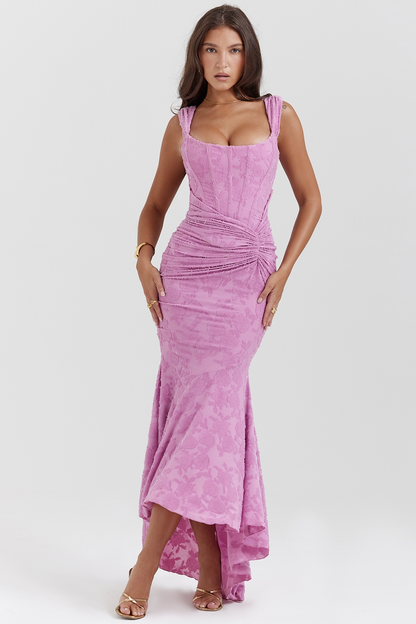 Dove - Vestido Maxi de Encaje Elegante y Ajustado