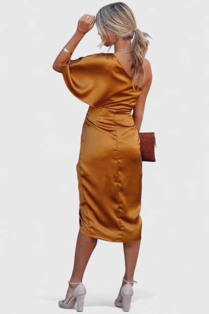 Anais Vestido de Satén Elegante y Versátil