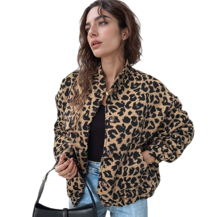 Elodie | Chaqueta de Estampado de Leopardo Elegante