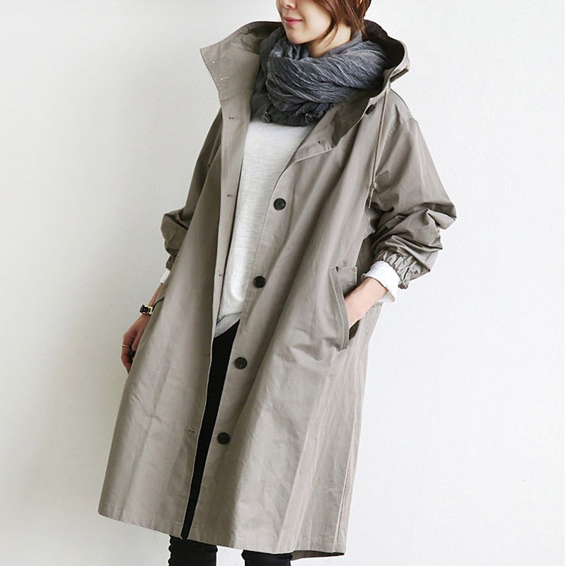 Aubrey™ – Elegante Abrigo Trench Impermeable