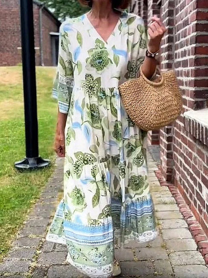 AROME - VESTIDO CON ESCOTE EN V ESTILOSO
