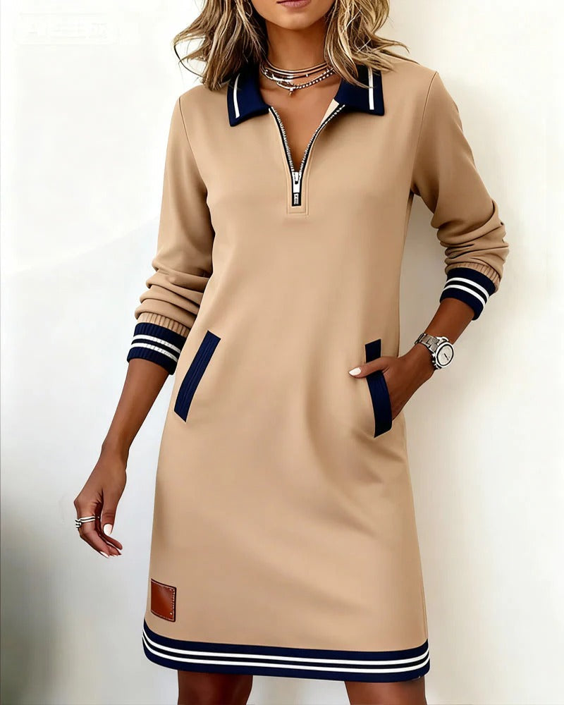 Elara | Vestido Midi de Manga Larga
