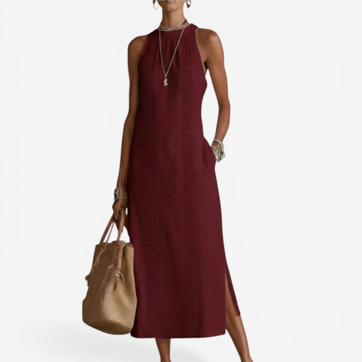 Vestido midi minimalista Althea™