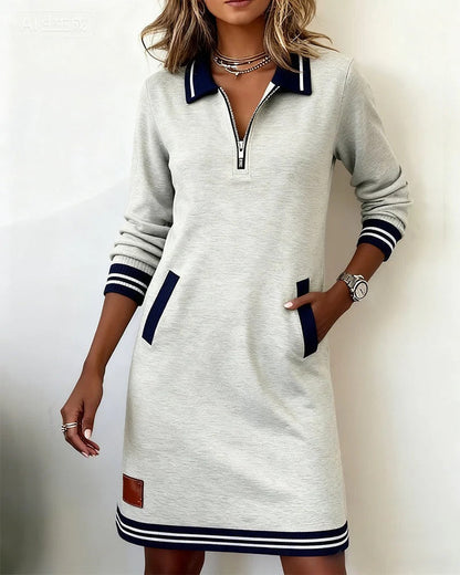 Elara | Vestido Midi de Manga Larga