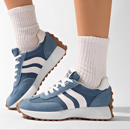 Lauren - Zapatillas casuales con suela gruesa para mujer