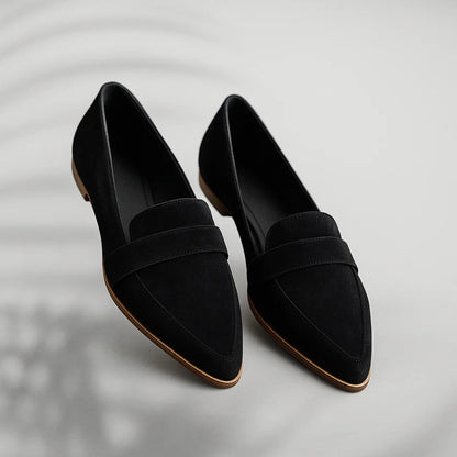 Annalise - Mocasines casuales con punta afilada para mujer