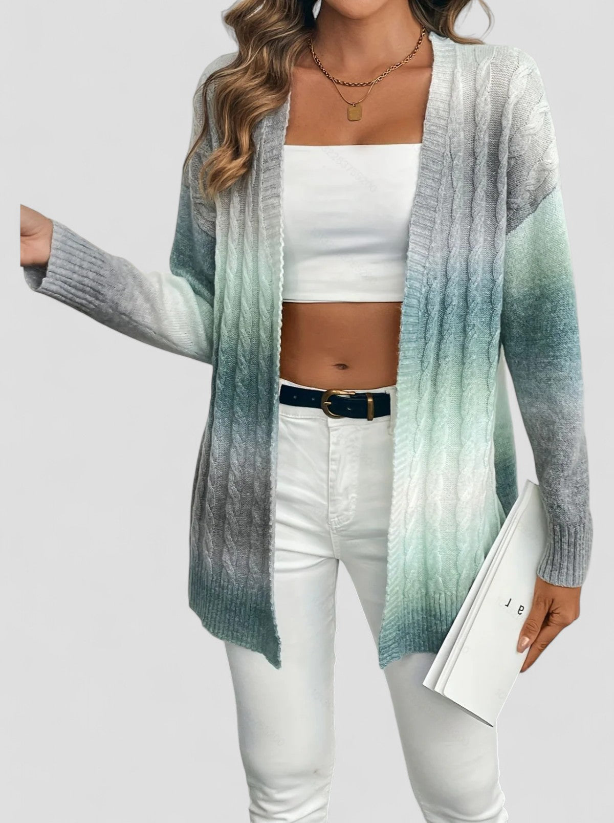 Cárdigan de Gradiente Plush Elegancia