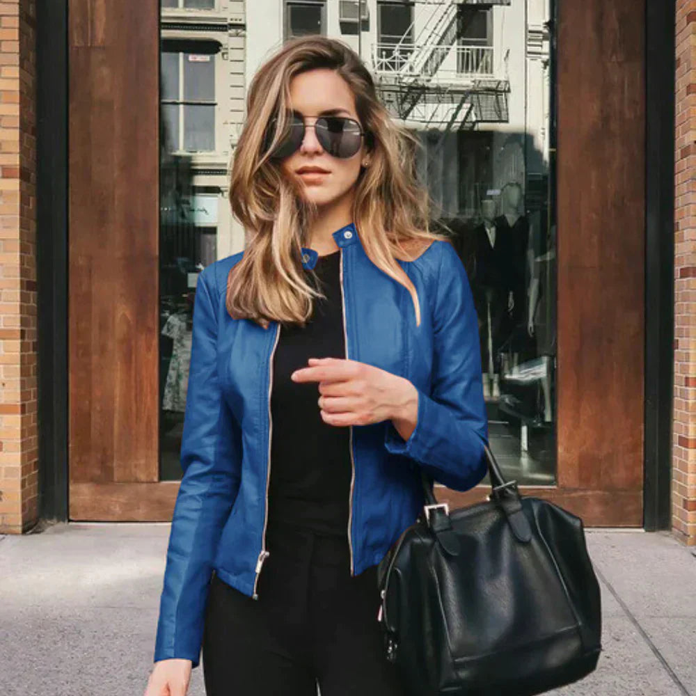 Sophia - Chaqueta de Cuero Italiana
