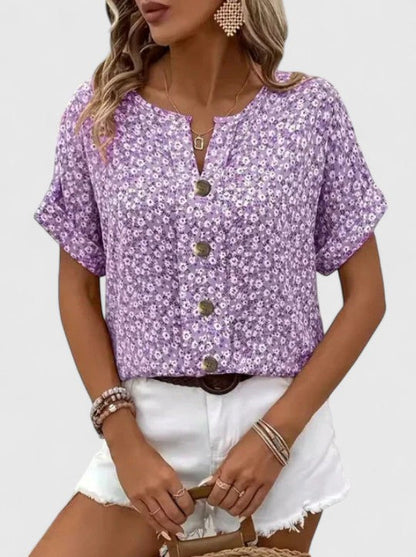 Sabine - Elegante Top Estival con Flores